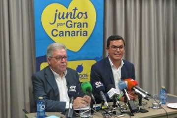 Juntos por Gran Canaria sale a la calle para explicar su proyecto de Isla (foto Acfi Press y TA)