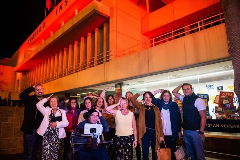 La fachada de la Casa Palacio del Cabildo, anoche (Foto TA)