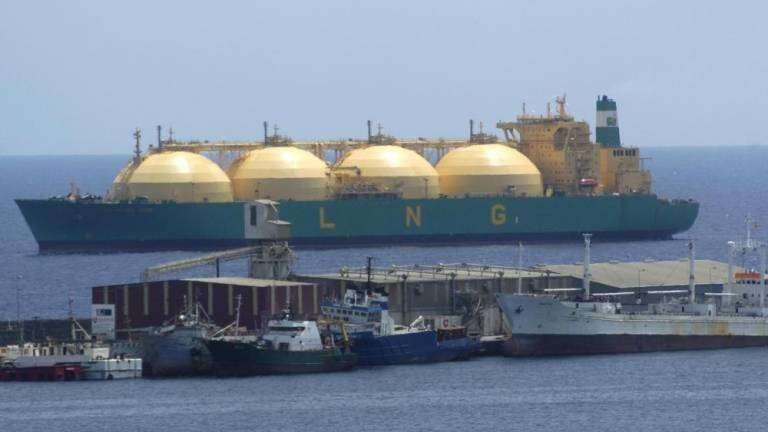 Imagen de archivo de un buque de transporte de gas (Foto Canarias7 / Gerardo Montesdeoca)