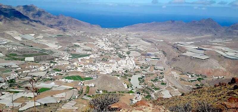 Vista general del municipio de La Aldea de San Nicolás (Foto TA)