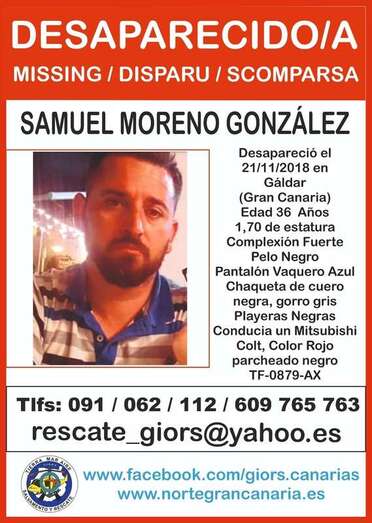 Cartel con el rostro de Samuel Moreno (Foto TA)
