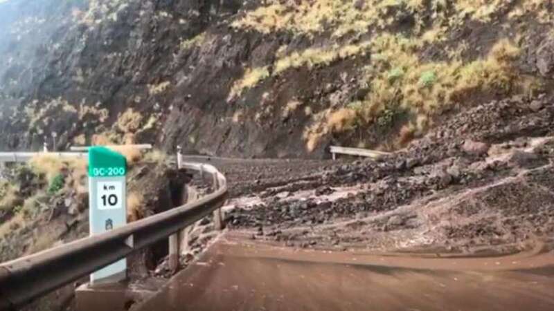 Imagen del desprendimiento (Foto Canarias7)