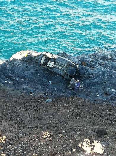 Estado en que quedó el vehículo (Foto TA)