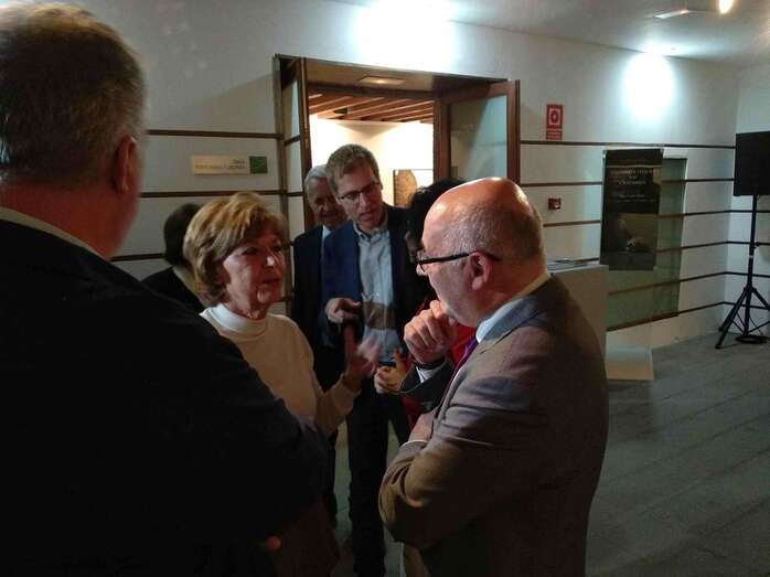 Ana María Alonso Fernández-Aceytuno y Antonio Morales, durante la ceremonia (Foto TA)