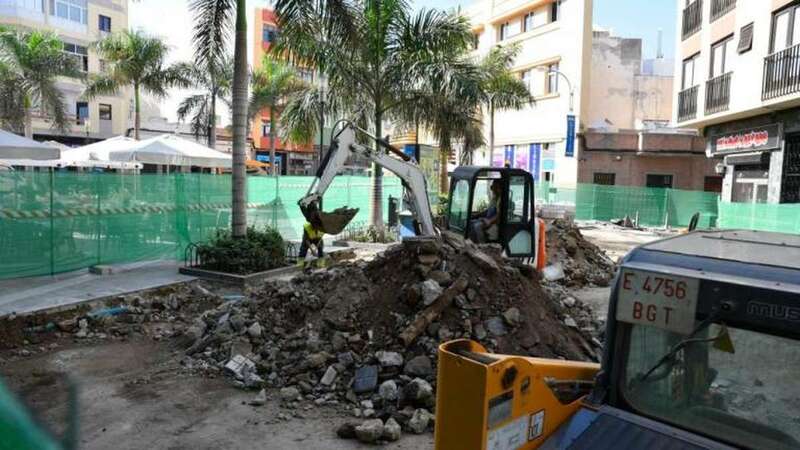 Imagen de las obras (Foto Canarias7)