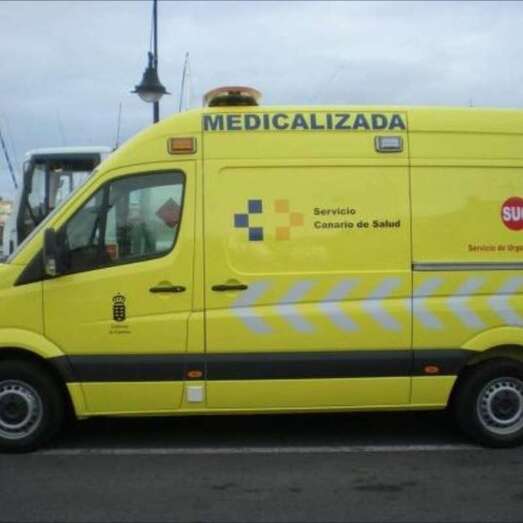 Ambulancia medicalizada del SUC (Foto TA)