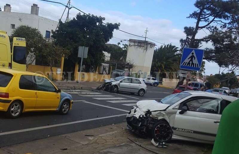 El siniestro ocurrió en la GC-41 a la altura de la entrada hacia La Cantera (Foto TA)