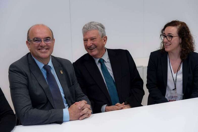 Imagen de uno de los encuentros que las dos ciudades y la Isla han mantenido en Fitur (Foto TA)