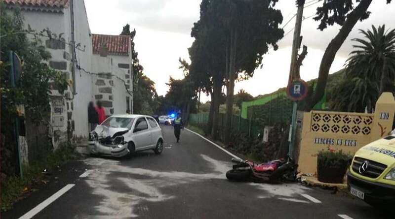 Imagen del accidente (Foto PL de LPGC)