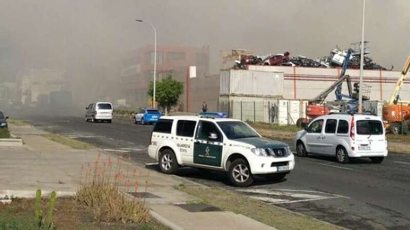 Imagen del incendio (Foto TA)