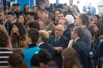 El Rey Felipe VI se interesa por Infecar y la industria del cine de Gran Canaria (Foto TA)