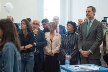 El Rey Felipe VI se interesa por Infecar y la industria del cine de Gran Canaria (Foto TA)