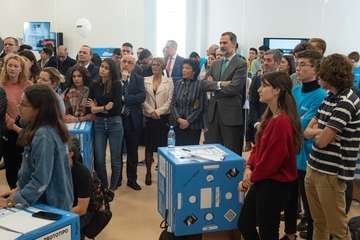 El Rey Felipe VI se interesa por Infecar y la industria del cine de Gran Canaria (Foto TA)