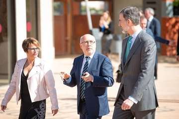 El Rey Felipe VI se interesa por Infecar y la industria del cine de Gran Canaria (Foto TA)