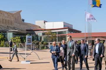 El Rey Felipe VI se interesa por Infecar y la industria del cine de Gran Canaria (Foto TA)