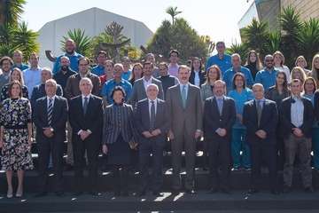 El Rey Felipe VI se interesa por Infecar y la industria del cine de Gran Canaria (Foto TA)