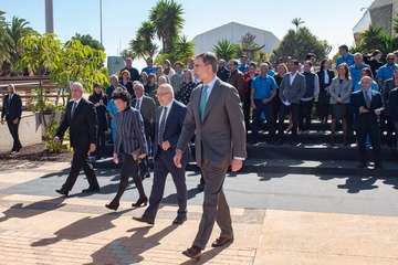 El Rey Felipe VI se interesa por Infecar y la industria del cine de Gran Canaria (Foto TA)