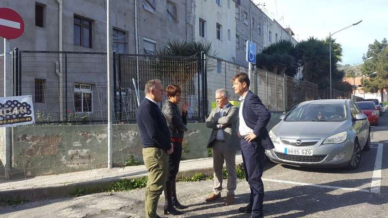 Minerva Alonso y Gonzalo Rosario comprobaron este lunes el avance de los trabajos, ejecutados ya en un 30 % (Foto TA)