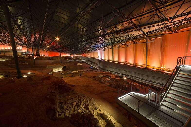 El nuevo sistema agrega espectacularidad al yacimiento (Foto TA)