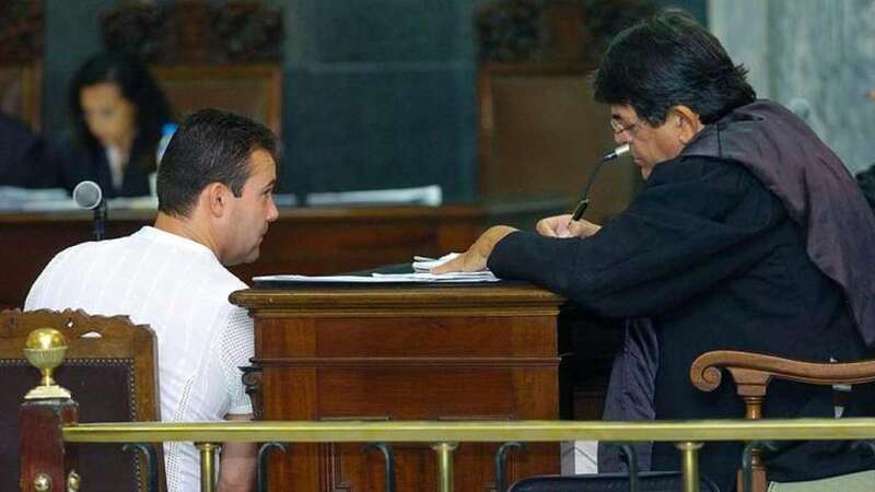 Juan Francisco Mejías González, durante el juicio por el asesinato de su mujer, Fabiola González, en Telde (Foto C7)