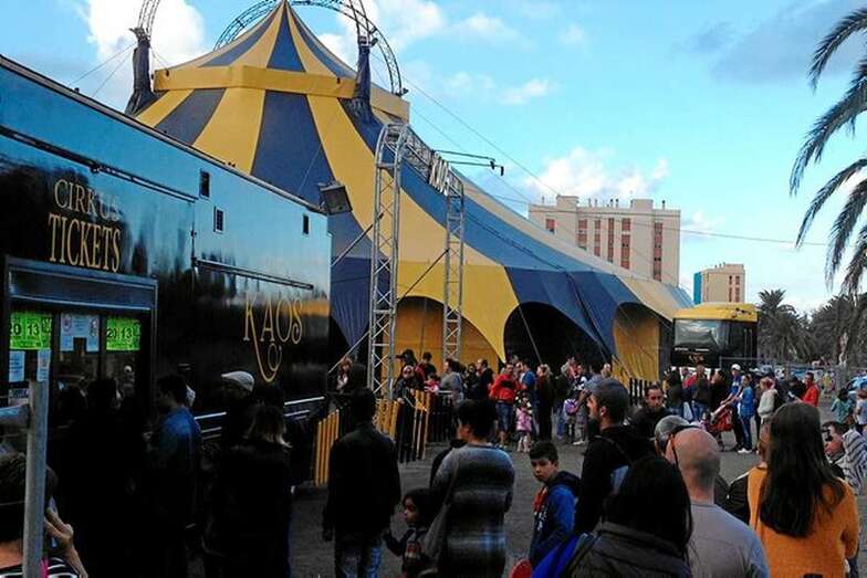 Imagen de archivo de un circo en la capital grancanaria (Foto Canarias7)