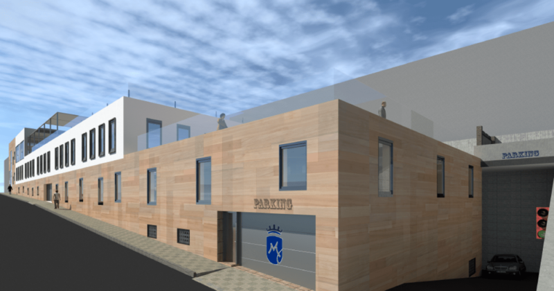 Recreación del futuro aparcamiento de Mogán (Foto TA)