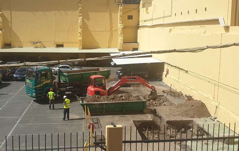 El Cabildo prevé que la obra finalice antes de Semana Santa (Foto TA)