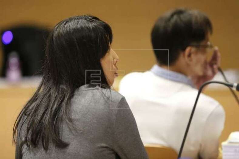 La acusada Na L., durante la primera sesión del juicio (Foto EFE / Elvira Urquijo A.)