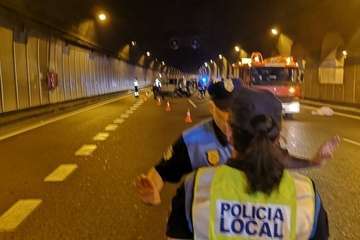 Un hombre muere atropellado en el túnel de La Ballena (Foto TA)