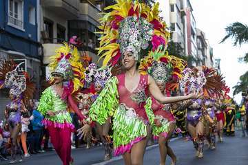 Unas 200.000 personas disfrutaron de la Gran Cabalgata del Carnaval de Una noche en Río (Foto TA)