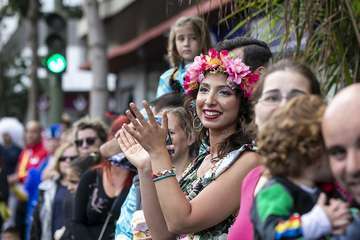 Unas 200.000 personas disfrutaron de la Gran Cabalgata del Carnaval de Una noche en Río (Foto TA)