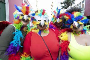 Unas 200.000 personas disfrutaron de la Gran Cabalgata del Carnaval de Una noche en Río (Foto TA)