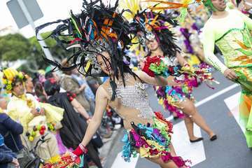 Unas 200.000 personas disfrutaron de la Gran Cabalgata del Carnaval de Una noche en Río (Foto TA)