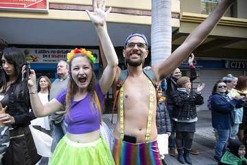 Unas 200.000 personas disfrutaron de la Gran Cabalgata del Carnaval de Una noche en Río (Foto TA)