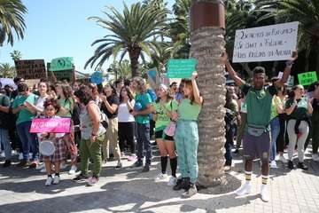 Movilización contra el cambio climático en Gran Canaria (Foto CanariasAhora y TA)