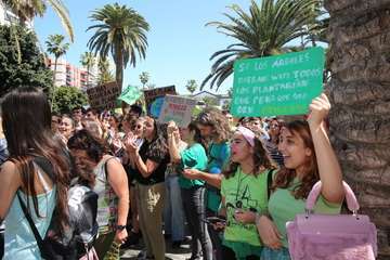 Movilización contra el cambio climático en Gran Canaria (Foto CanariasAhora y TA)