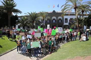 Movilización contra el cambio climático en Gran Canaria (Foto CanariasAhora y TA)