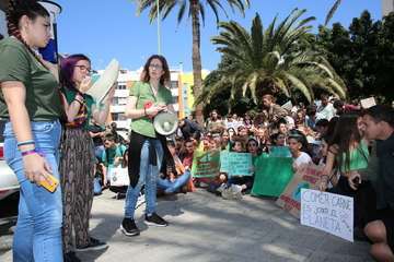 Movilización contra el cambio climático en Gran Canaria (Foto CanariasAhora y TA)