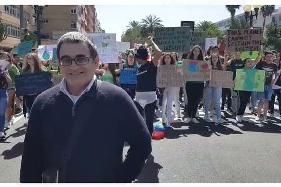 Movilización contra el cambio climático en Gran Canaria (Foto CanariasAhora y TA)