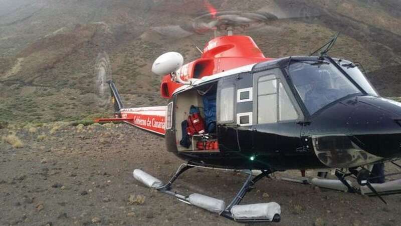 Helicóptero del Grupo de Emergencia y Salvamento del Gobierno de Canarias, en una imagen de archivo (Foto TA)