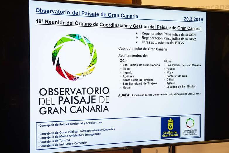El Observatorio del Paisaje de Gran Canaria se reunió este miércoles para abordar las actuaciones (Foto TA)