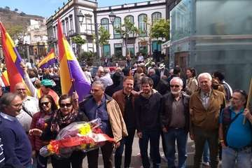  Telde, en el homenaje a los represaliados por el franquismo en el norte de Gran Canaria (Foto TA)