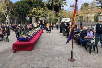  Telde, en el homenaje a los represaliados por el franquismo en el norte de Gran Canaria (Foto TA)