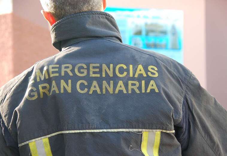 Imagen de archivo de una intervención de los bomberos del Consorcio en Telde (Foto TA)