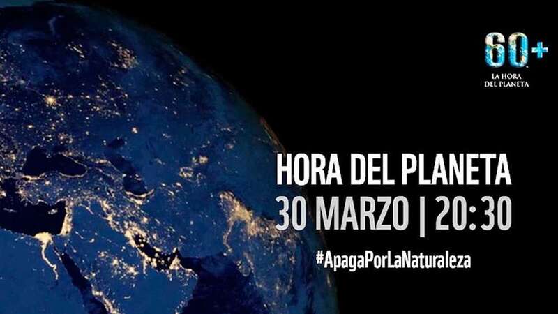 Cartel de La hora del Planeta (Foto TA)