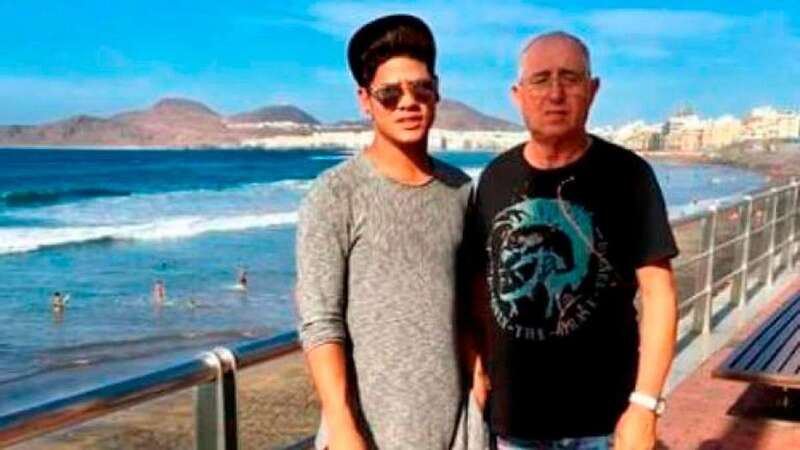 Víctima y acusado, días antes de la agresión que acabó con la vida del primero de ellos, un empresario de 66 años de edad (Foto Canarias7)