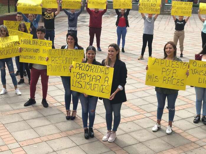 María Fernández, en el acto celebrado en Valsequillo (Foto TA)