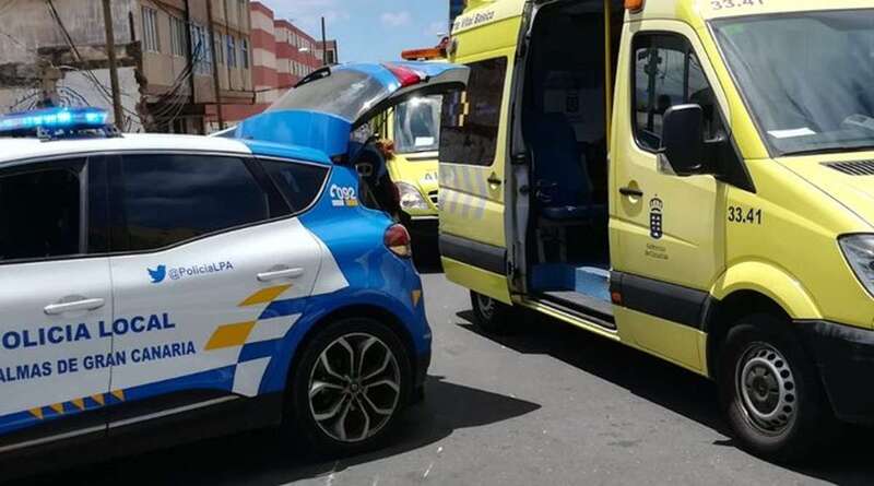 El accidente ocurrió en la calle de Juan Rejón (Foto TA)