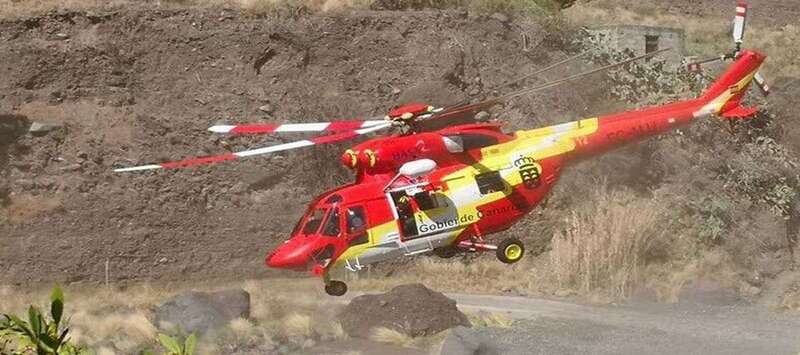 Helicóptero del GES (Foto TA)