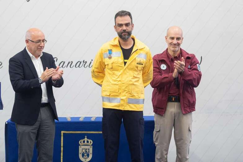 Federico Grillo, este martes junto al presidente Antonio Morales (Foto TA)